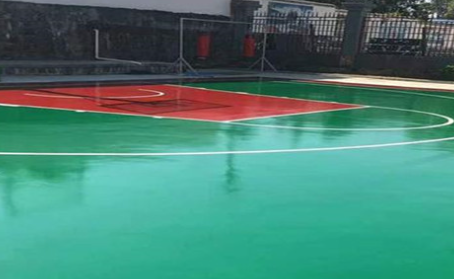 门头沟篮球场翻新地面